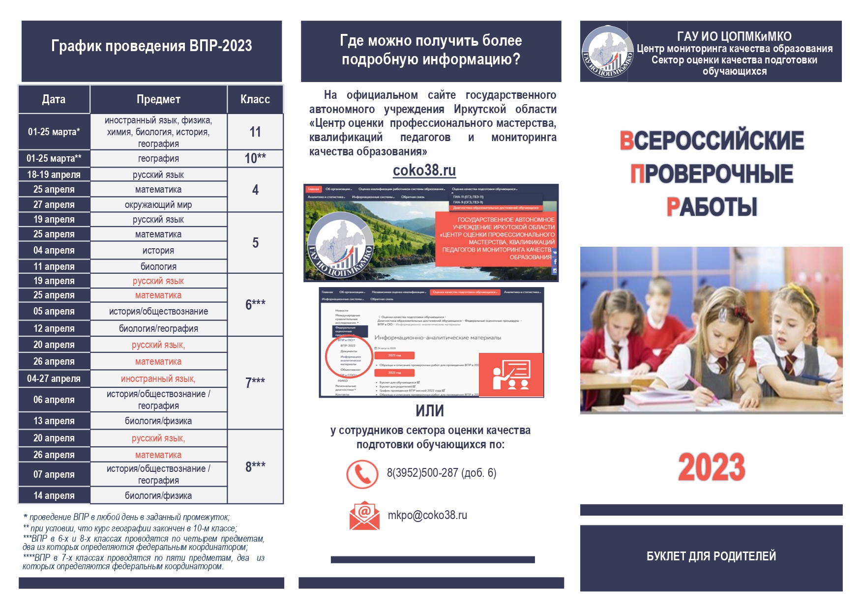 Образцы впр 2023